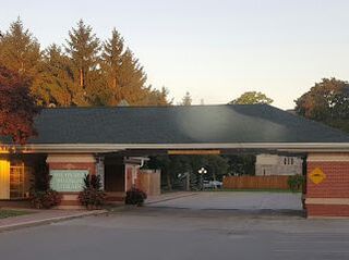 Exterior entrance of public library in Richvale, Richmond Hill Ontario